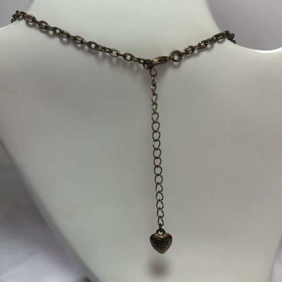 VTG RARE Betsey Johnson Nautical Fish Heart Crab Necklace - Picture 5 of 6